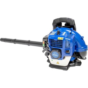 lot 24275 image: BADGER - Super-Duty 190 MPH 550 CFM 43 cc Gas Full Crank 2-Cycle Back Pack Leaf Blower - Retail $193.99