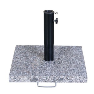 lot 24301 image: Bond MFG - 42 Lb Granite Umbrella Base with Wheels - Retail $199.99