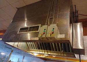 lot 115 image: East Coast Steel 6 ft W x 4 ft D Hood with Fire Suppression System