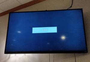 lot 126 image: VIZIO Model E50-C1 49.5 Full HD LED TV wSwivel Wall Mounted Bracket - Is Mounted On Wall