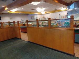 lot 128 image: Room Dividers wGlass - Approx 70 Feet Total - See Video