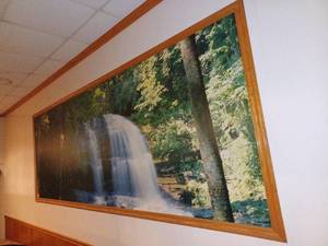 lot 130 image: Large Waterfall Picture - 13 ft x 5 ft - Mounted on the Wall