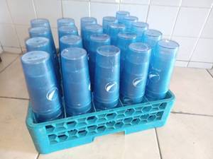 lot 155 image: Set of 105 Pepsi Blue Impact Plastic Cup Tumblers #0120 Restaurant Grade - 20 OZ