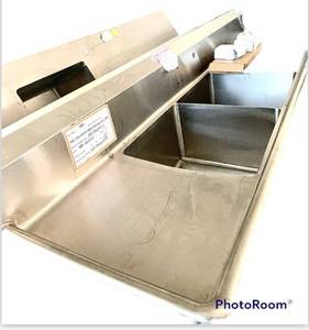 lot 3980 image: Stainless steel sink