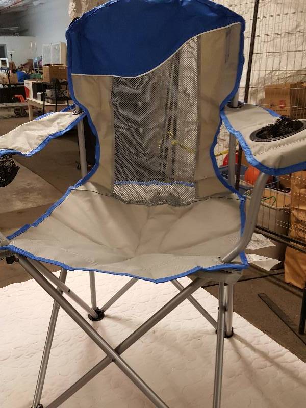 lot 1117 image: New quick set up take down Comfort Mesh Armchair for camping or sporting events in the box
