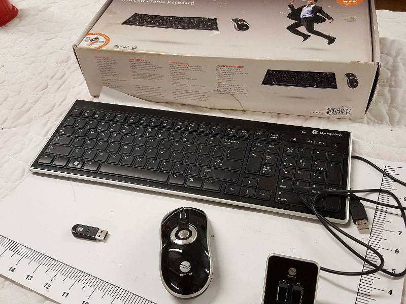 lot 1153 image: Gyration Air Mouse Elite with Low Profile Keyboard complete package might even be new