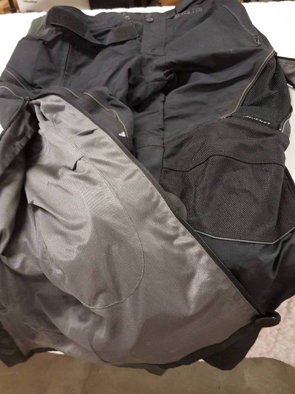 lot 1162 image: Just the pants.  Rocket motorcycle Alter Ego nylon size 2XL with good zippers and vented