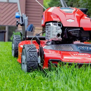 lot 6 image: Toro 22 in. Recycler SmartStow Briggs &amp Stratton High Wheel FWD Gas Walk Behind Self Propelled Lawn Mower Retail $479.99