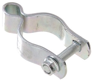 lot 24323 image: Hardware Essentials 1 in. x 58 in. Pipe Gate Hinge in Zinc-Plated (5-Pack)&nbsp-Retail $28.32