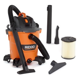 lot 24350 image: RIDGID 12 Gal 5.0-Peak HP NXT WetDry Shop Vacuum wFilter, Hose &amp Accessories Retail $89.99
