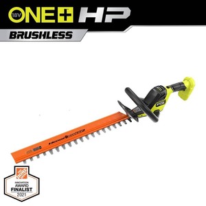 lot 24364 image: RYOBI ONE HP 18V Brushless 22 in. Cordless Battery Hedge Trimmer (Tool Only)