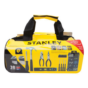 lot 24379 image: Stanley 38 Piece Home Repair Mixed Tool Set with Bag Retail $35.99