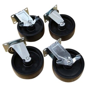 lot 24382 image: Husky 5 in. Black PP Caster Kit Retail $34.99