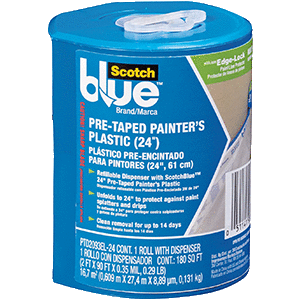 lot 24388 image: 3M ScotchBlue Multi Surface Painters Tape  Plastic Film with Dispenser