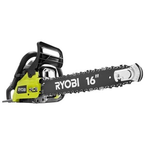 lot 24393 image: RYOBI Reconditioned 16 in. 37cc 2-Cycle Gas Chainsaw -Retail $179.99