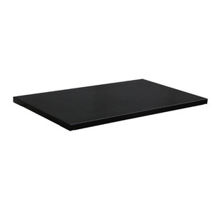 lot 25769 image: Husky 2-Pack Steel Shelf Set in Black (36 in. W x 21 in. D) for Ready-to-Assemble 36 in. Garage Gear Cabinet, smooth glossy black -Retail $63.47