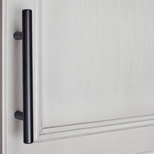 lot 24345 image: GlideRite 3-34 in. Center Modern Cabinet Bar Pull, Matte Black 28Pk Retail $62.99