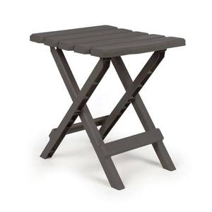 lot 50926 image: Camco Adirondack Portable Outdoor Folding Side Table, Perfect for The Beach, Camping, Picnics, Cookouts and More, Weatherproof and Rust Resistant - Charcoal (51881), set of 4