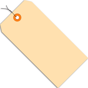 lot 50932 image: The Packaging Wholesalers Shipping Tags Pre-Wired 13 Pt. 4 34 x 2 38 Manila 1000Case G10053