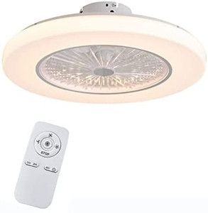 lot 50971 image: Modern Ceiling Fan With Light And Remote Control Living Room Kitchen Bedroom Ceiling Lamp Ceiling Fan 22 110V - not exact stock photo