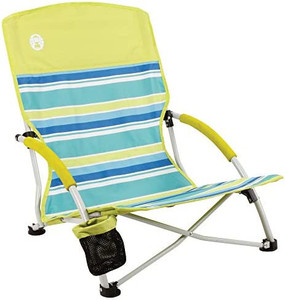 lot 51474 image: Coleman Camping Chair  Lightweight Utopia Breeze Beach Chair  Outdoor Chair with Low Profile