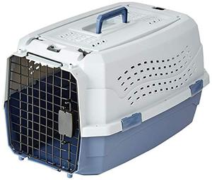 lot 51486 image: Amazon Basics Two-Door Top-Load Hard-Sided Pet Travel Carrier, 23-Inch
