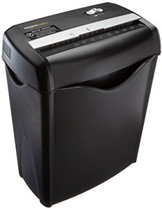 lot 51488 image: Amazon Basics 6-Sheet Cross-Cut Paper and Credit Card Home Office Shredder