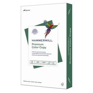 lot 51491 image: Hammermill Copy Paper 100 Brightness 28 lb. 8-12 x 14 Photo White 500 Per Ream, 4 Pack