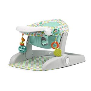 lot 51527 image: Summer Learn-to-Sit Stages 3-Position Floor Seat, Includes Toys and Tray, Neutral