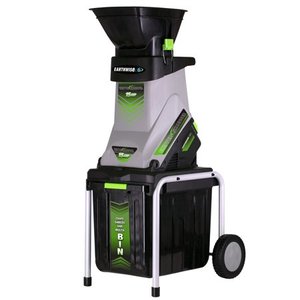 lot 51924 image: Earthwise GS70015 15-Amp Corded Electric Garden ChipperShredder with Collection Bin