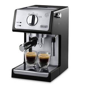 lot 51929 image: DeLonghi - Espresso Machine with 15 bars of pressure - Black