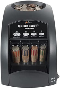 lot 52325 image: Royal Sovereign Electric Coin Sorter, Patented Anti-Jam Technology, 1-Row Coin Sorter (CO-1000N), Black