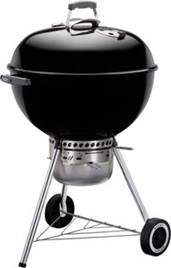 lot 52328 image: Weber - 22 in. Original Kettle Premium Charcoal Grill - Black Retail Price $219