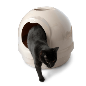 lot 52346 image: Booda Dome Covered Cat Litter Box, Titanium