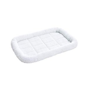 lot 52353 image: Basics Padded Pet Bolster Crate Bed Pad, Small (29 x 19 Inches)