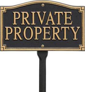lot 52356 image: Private Property Sign