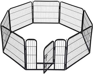 lot 52378 image: Large Dog Playpen 8 Panels Pet Cat Puppy Exercise Foldable Fast Delivery