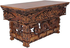 lot 52385 image: Dharm Objects Solid Sheesh....itation Table (Large, Dark)