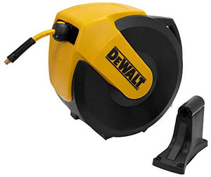 lot 52860 image: DEWALT DXCM024-0345 Hose Reel Automatic Retraction Enclosed Air Hose Reel cracked