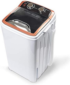 lot 52904 image: Dawoo 4.4 Kg Mini Portable Washing Machine Fully Automatic Single-Tub Washing Machine With Drain Pump And Control Timer