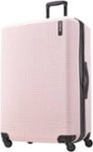 lot 52914 image: American Tourister NXT Hardside Large Checked Spinner Suitcase