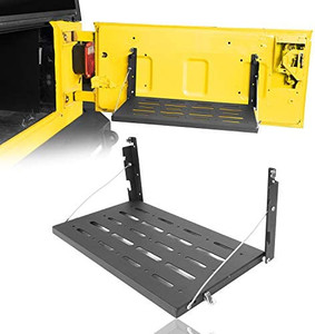 lot 53198 image: Hooke Road Tailgate Table Foldable Cargo Shelf- may not be exact stock photo