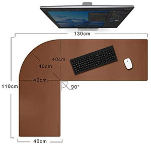 lot 53206 image: CENNBIE Dual Sided L Shaped Desk Pad- may not be exact stock photo