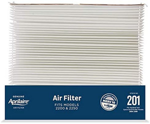 lot 53221 image: Aprilaire 201 Replacement Filter for Aprilaire 2200, 2250, Space Gard 2200 Whole House Air Purifiers