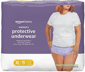 lot 53222 image: Amazon Basics Incontinence & Postpartum Underwear for Women