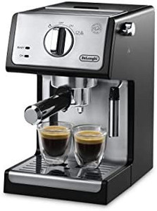 lot 55670 image: DeLonghi ECP3420 Bar Pump Espresso and Cappuccino Machine, 15, Black. $161.99