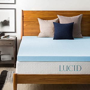 lot 55676 image: memory foam mattress topper. stock photo is different from actual product