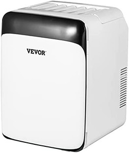 lot 55679 image: VEVOR Mini Fridge, 10 Liter Portable Cooler Warmer, ACDC Skincare Fridge, Stylish Look Compact Refrigerator,