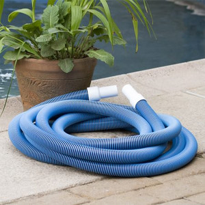 lot 55693 image: Poolmaster Classic Collection In-Ground Swimming Pool Vacuum Hose with Swivel Cuff - (1-12 Inches by 30 Feet)