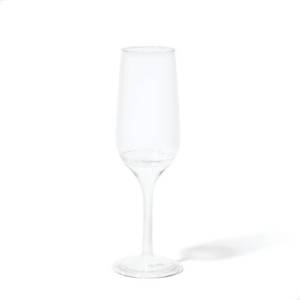 lot 55704 image: TOSSWARE Clear Plastic 6oz Stemmed Flute Champagne Glass, Set of 48